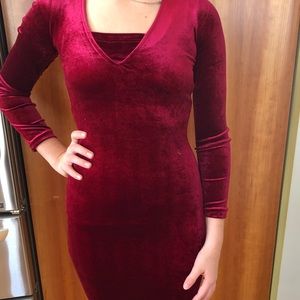 Beautiful red velour Holliday dress!